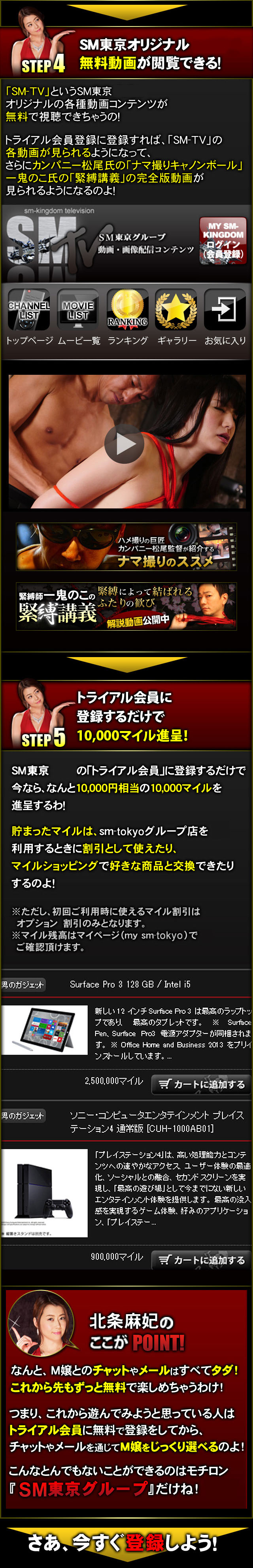 SMキングダムトライアル会員に入会